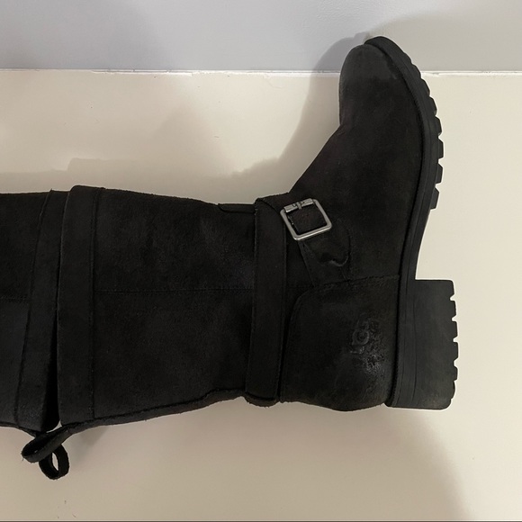 Authentic Ugg Glendale Boots, Ladies Size 9, Black - Picture 13 of 16